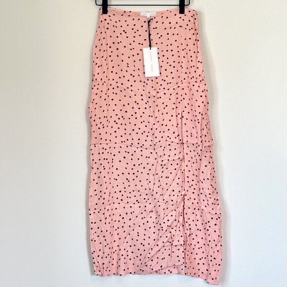 NWT Emory Park Polka Dot Slit Maxi Skirt - Size Small - Picture 2 of 12